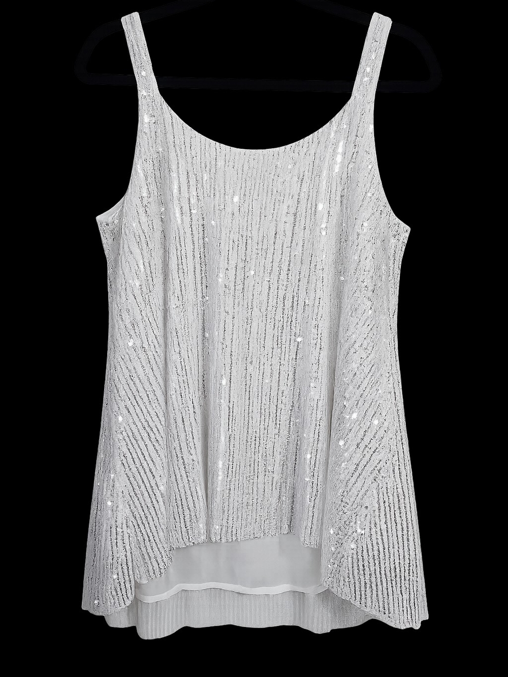 SHEIN Silver Sequin Tank